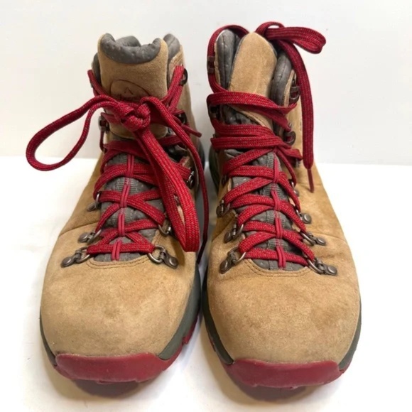 DANNER WOMEN'S MOUNTAIN 600 BROWN/RED Waterproof Vibram Size 9.5 - Picture 4 of 12